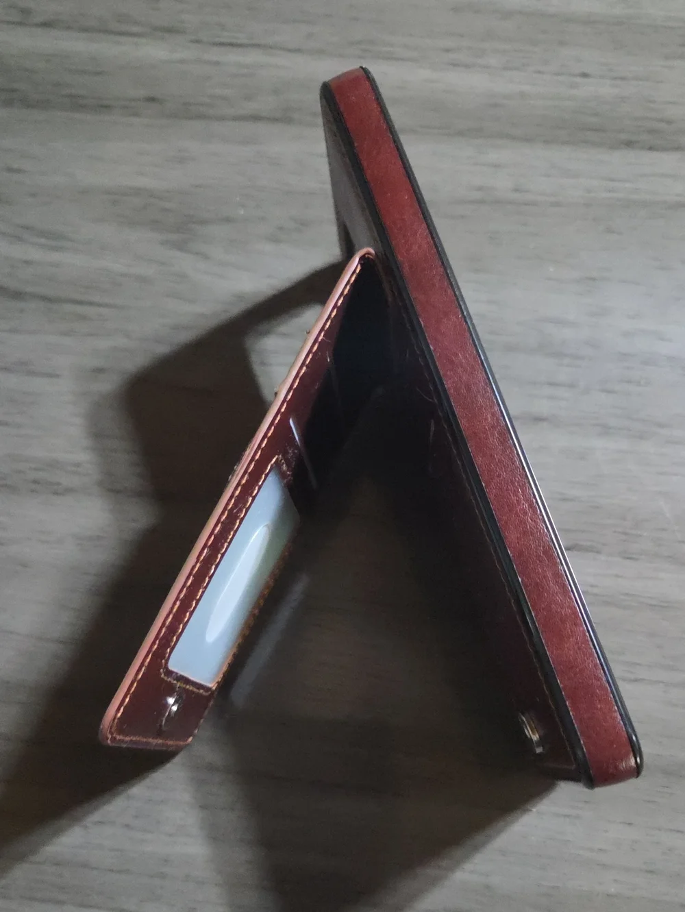 Samsung A42 5g Phone Case with Credit Card Holder - Brown